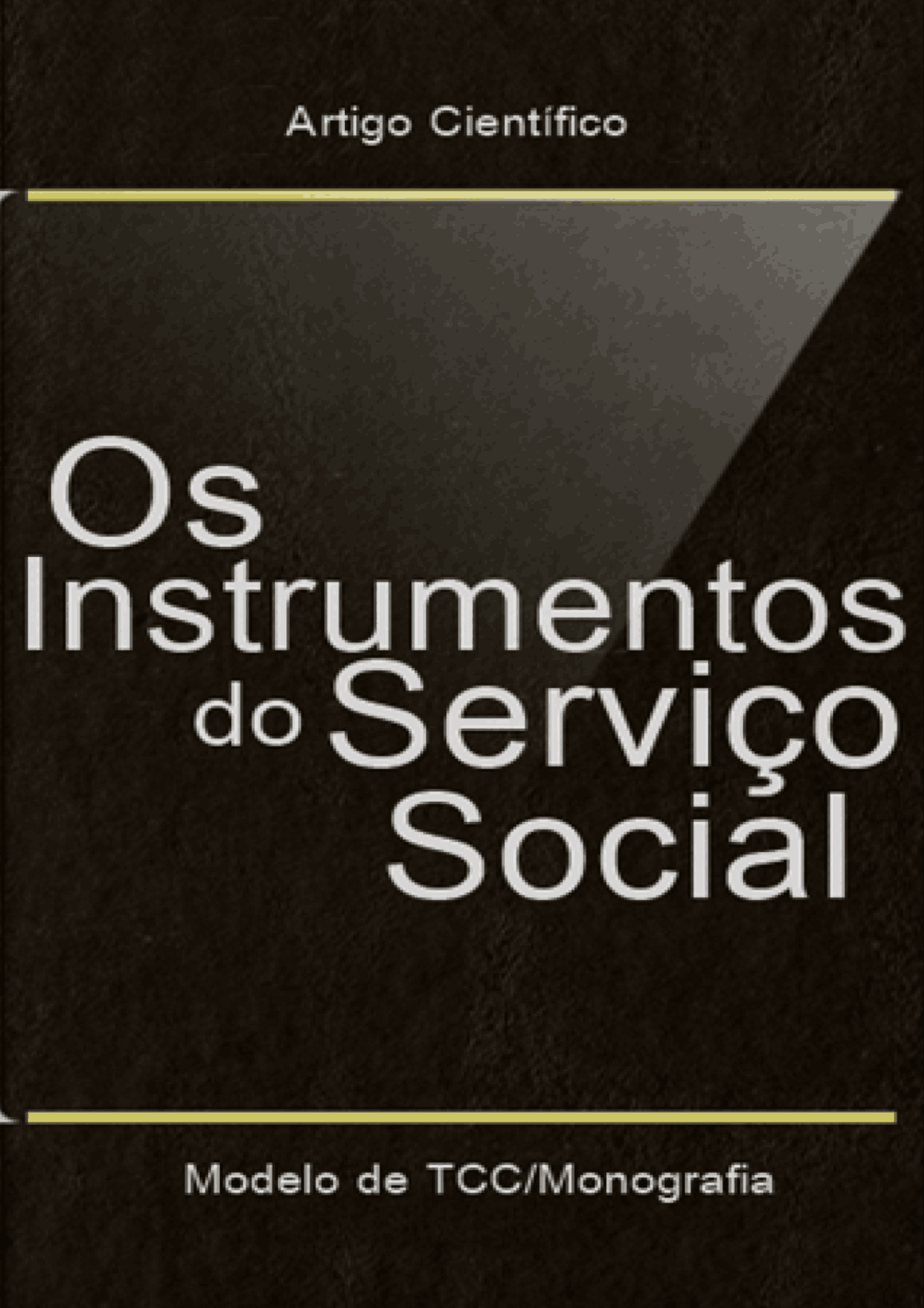 Instrumentos de trabalho do serviço social - Modelo de monografia/TCC ...