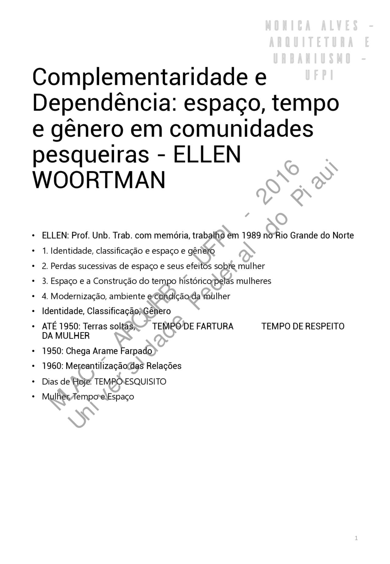 Complementaridade Complementaridade e Dependência em comunidades pesqueiras - Fichamento ...