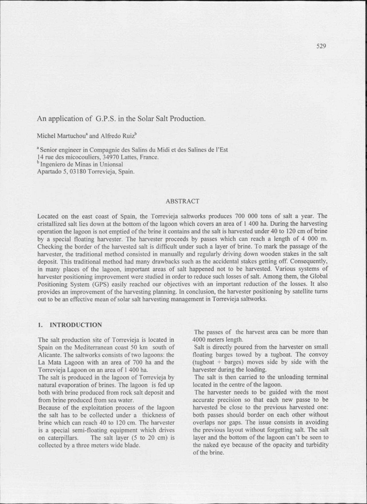 An Application Of GPS In The Solar Salt Production - GPS e sua ...