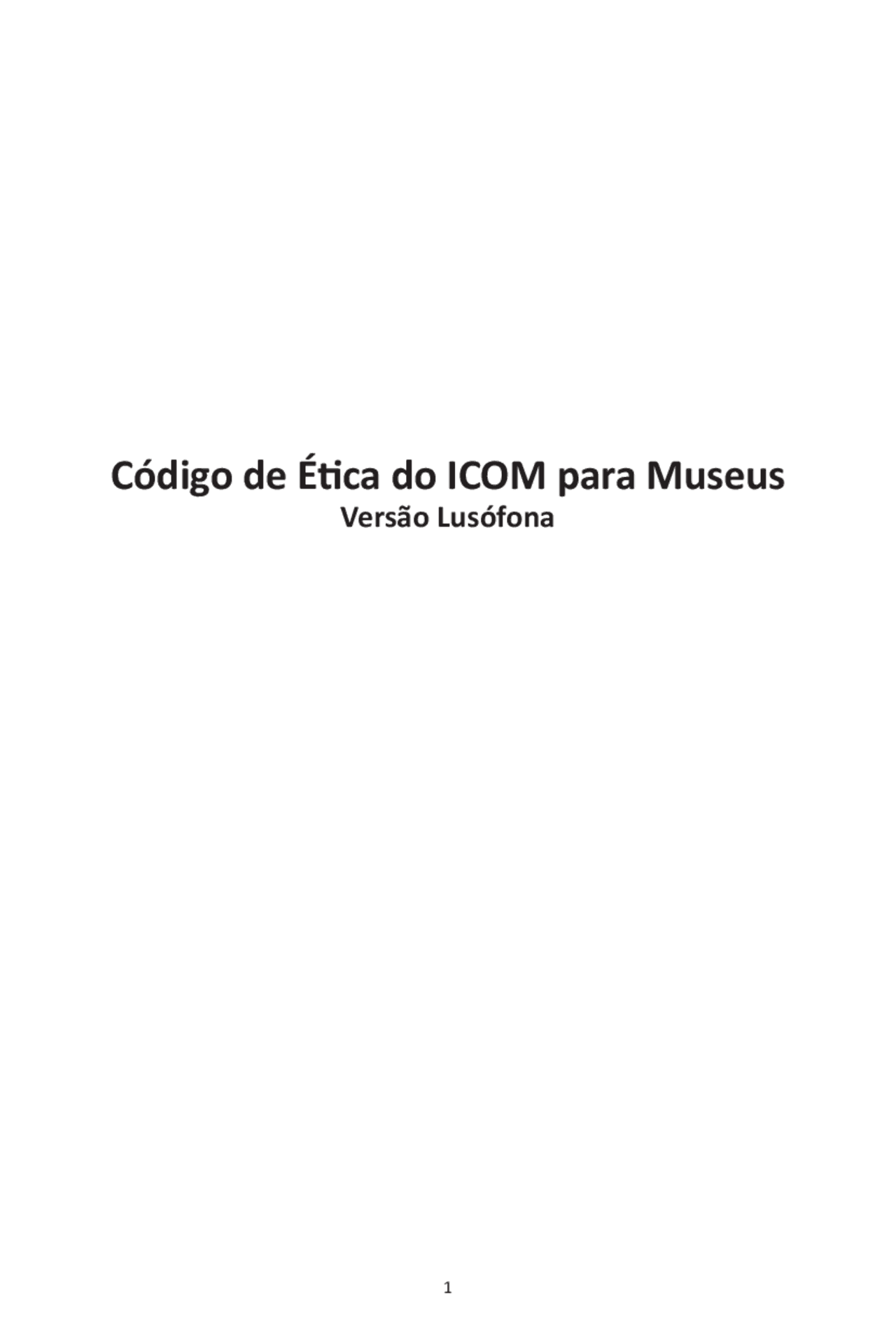 Código de Ética do ICOM para Museus - Código de Ética do ICOM para ...
