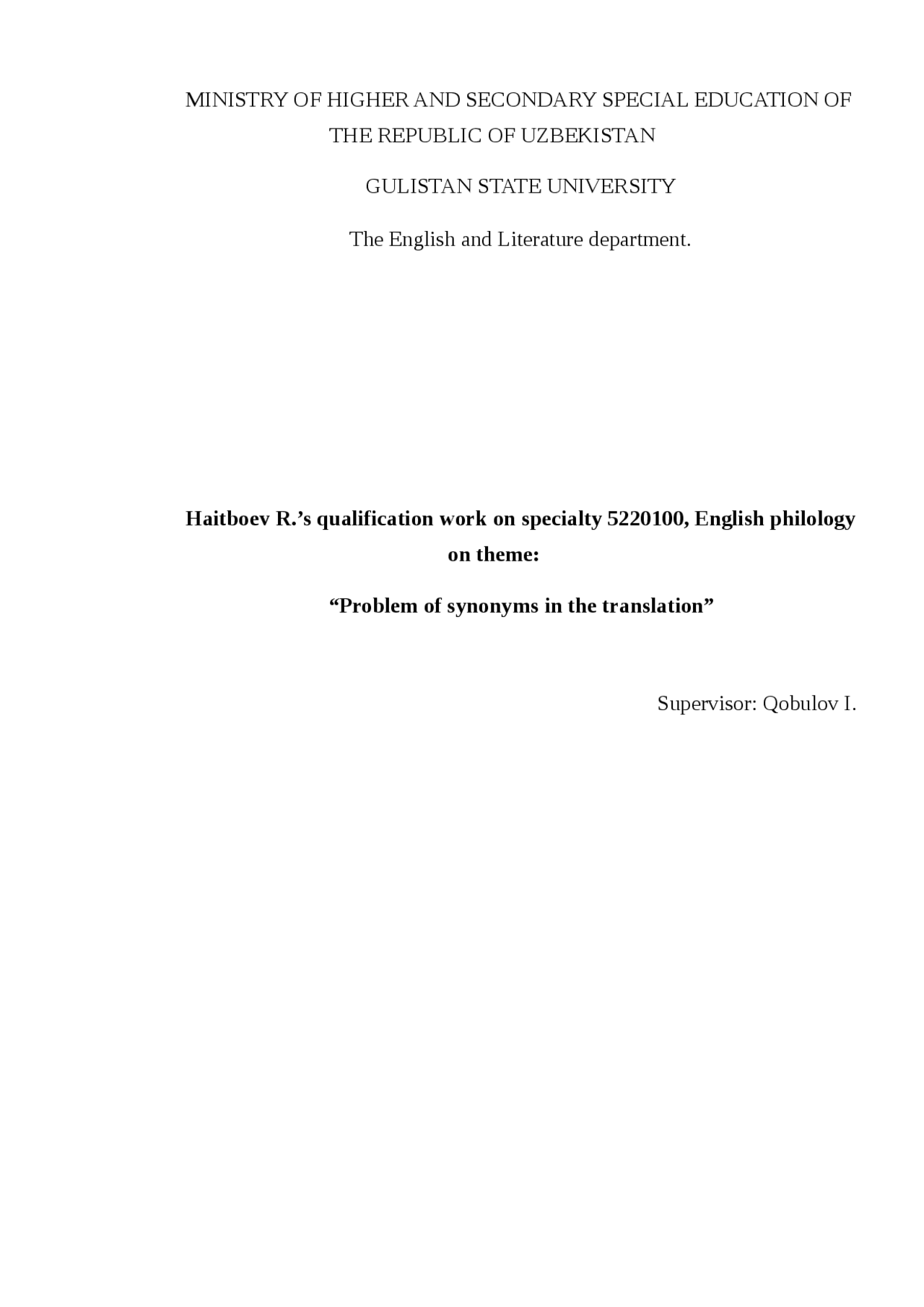 Реферат Synonyms Реферат Synonyms
