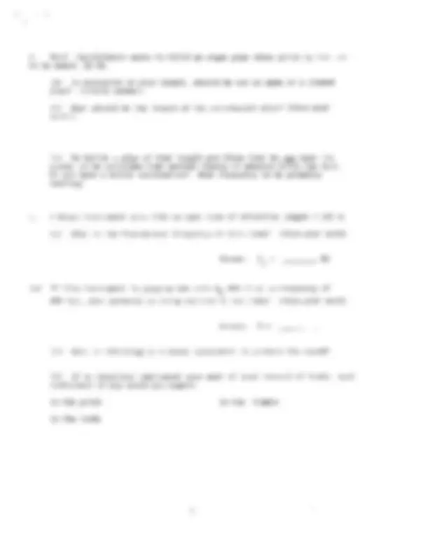 Exam 2 for Physics - Physics of Music | PHYS 102 | Exams Physics | Docsity