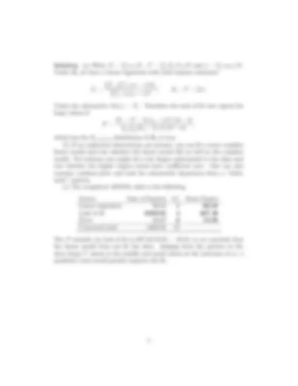 Midterm Solution - Linear Statistics Models I | STAT 741 | Exams ...