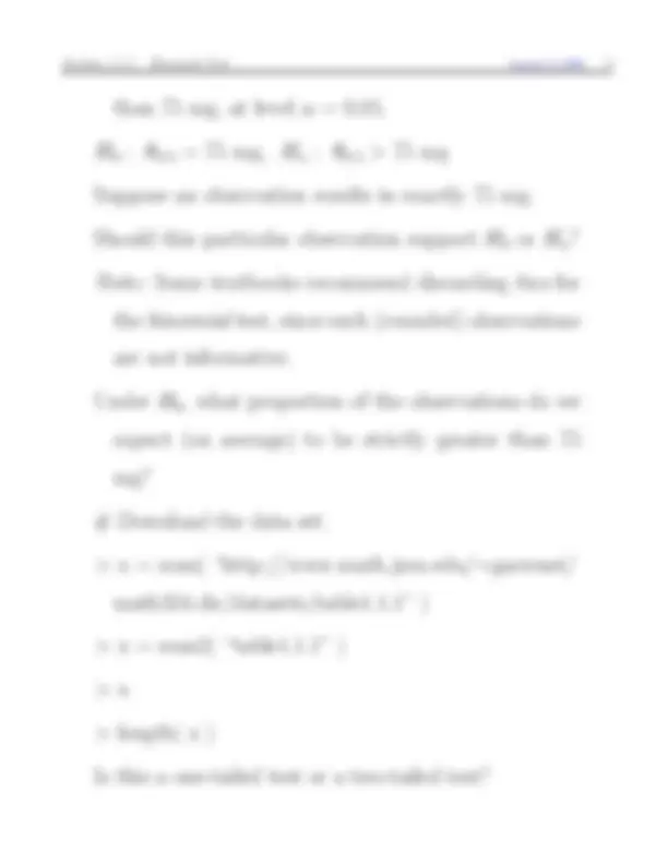 Notes on Applications of Nonparametric Statistics - Binomial Test ...
