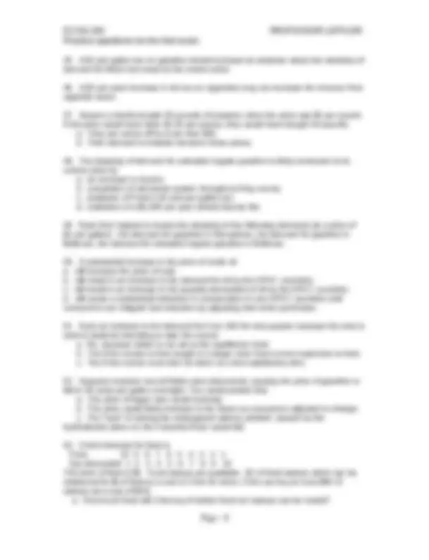 Practice Questions for Exam 1 - Introduction to Microeconomics | ECON ...