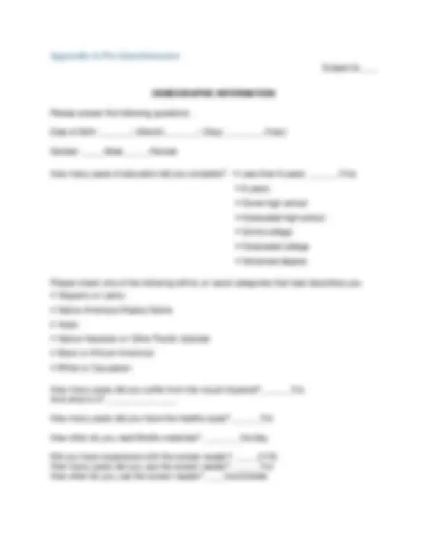 Visual Instruments Questionnaire User Study for Developing a Tactile Image Renderer: Interview ...