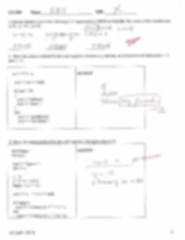 Problem Solving and Programming I - Quiz 3B key | CS 150 | Quizzes ...