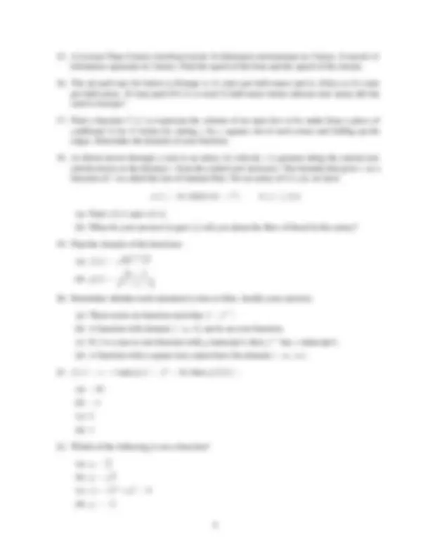 Exam 1 Study Guide - Precalculus Mathematics | MATH 104 | Study notes ...