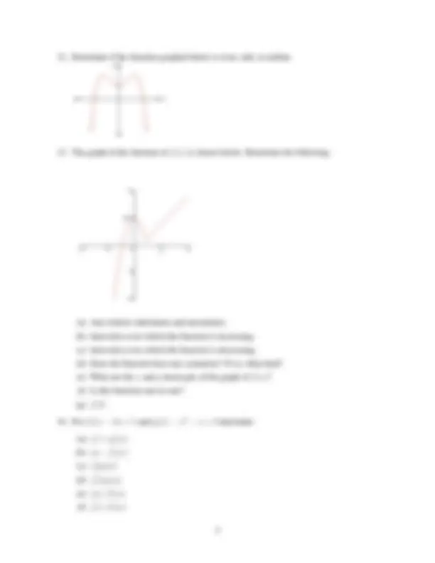 Exam 1 Study Guide - Precalculus Mathematics | MATH 104 | Study notes ...
