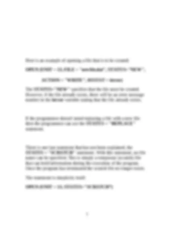 Lecture Notes on Files and File Processing | CSC 112 | Study notes ...
