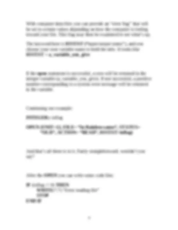 Lecture Notes on Files and File Processing | CSC 112 | Study notes ...