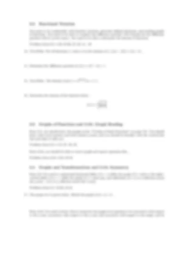 Final Exam Review Packet - College Algebra | MATH 111 | Exams Algebra ...