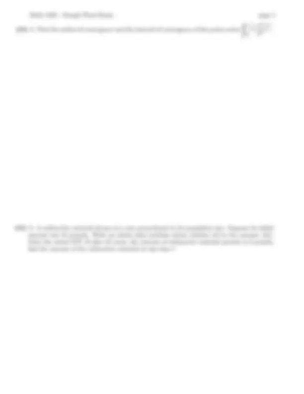 Sample Final Exam - Calculus II | MATH 1220 | Exams Mathematics | Docsity
