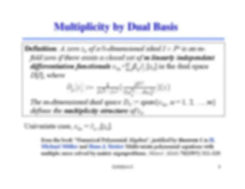 Application of Deflation Methods - Outline | MCS 595 | Study notes ...