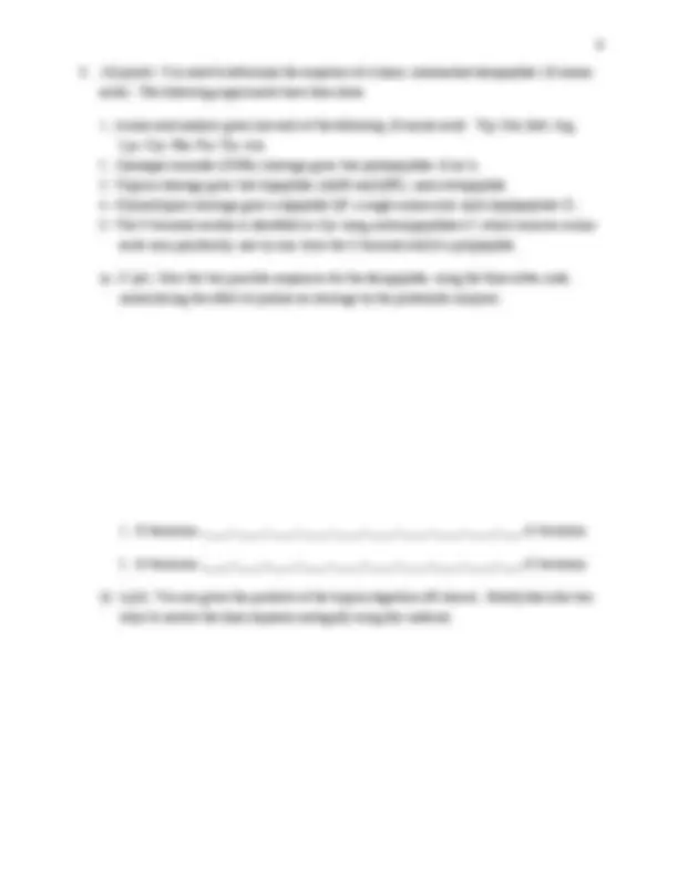 6 Questions on Biochemistry I in Examination 1 | BCHM 461 | Exams ...