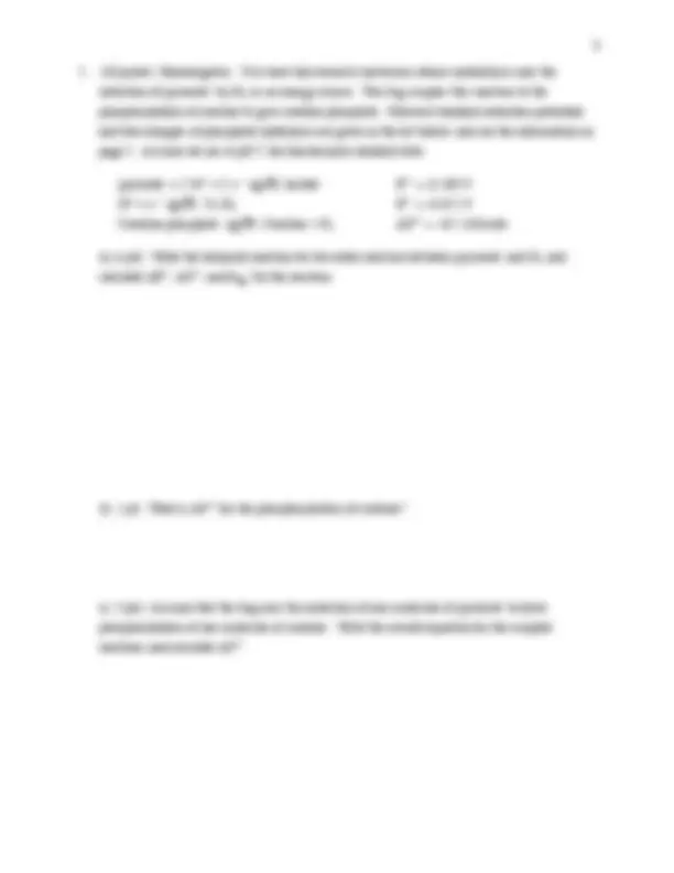 6 Questions on Biochemistry I in Examination 1 | BCHM 461 | Exams ...