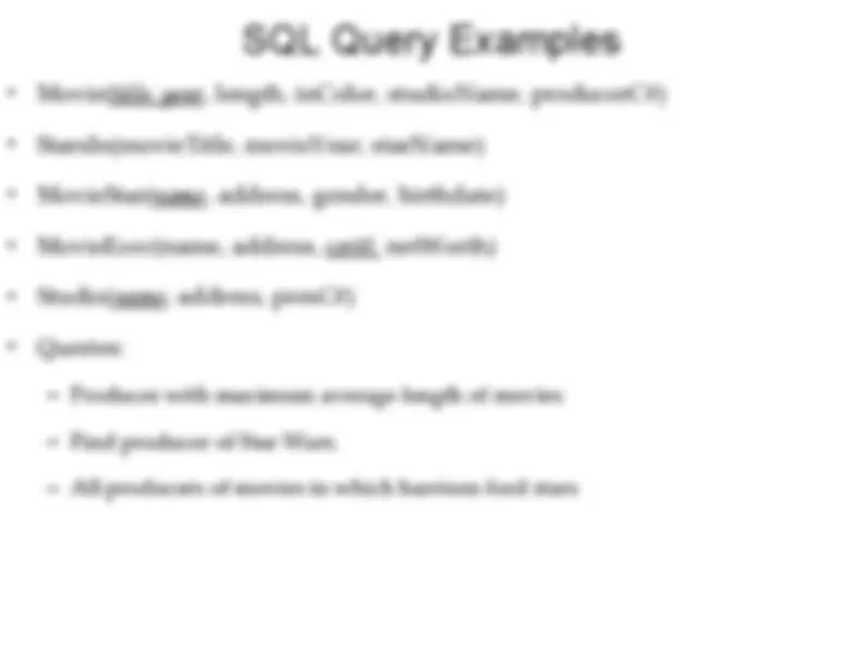 Database Design: SQL and Constraints - Prof. Mihai Pop | Study notes ...