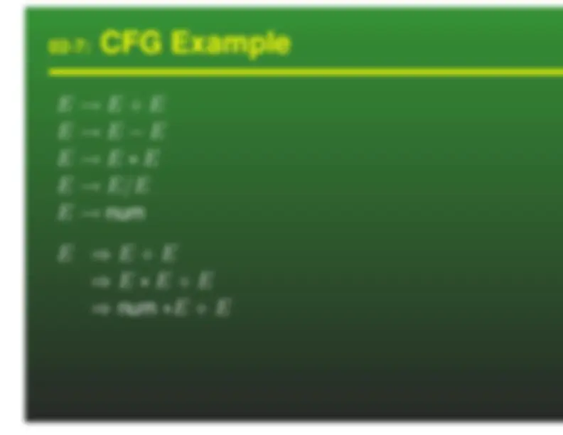 Context-Free Grammars - Lecture Slides | CS 414 | Study notes Computer ...