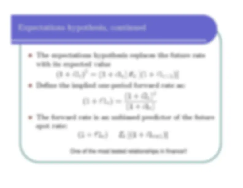 Understanding the Yield Curve and the Expectations Hypothesis - Prof ...