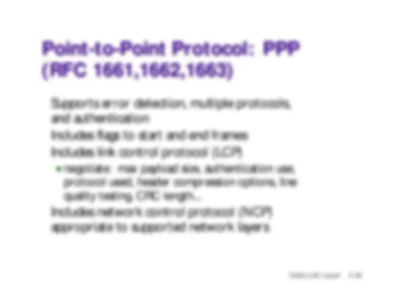 Lecture Slides on Data Link Layer - Computer Networks | CSE 5231 ...