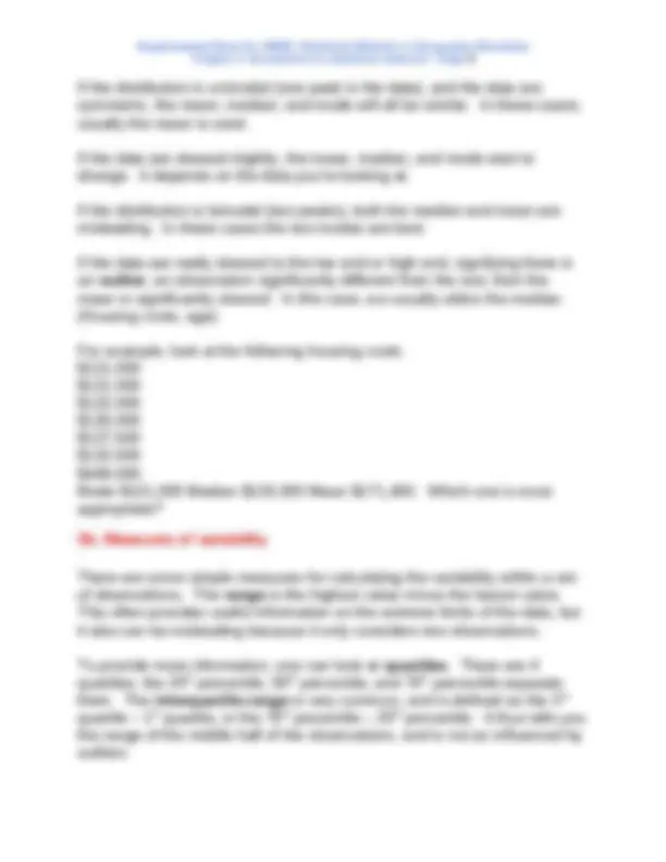 Introduction to Statistical Methods - Lecture Notes | GEOG 39002 ...