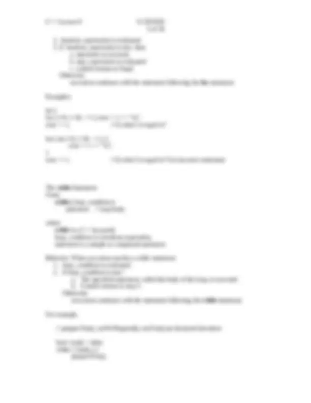 Lecture Notes on Functions - C++ Computer Science I | CSC 155 | Study ...