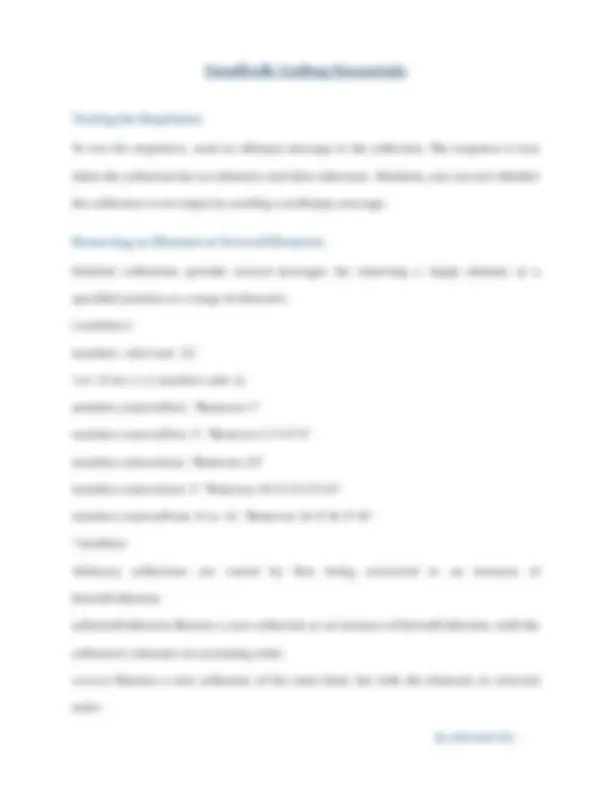 Smalltalk Collections: Array, OrderedCollection, SortedCollection, and ...
