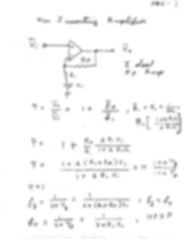 Inverting and Non Inverting Amplifiers - Handwritten Notes | ECE 3042 ...