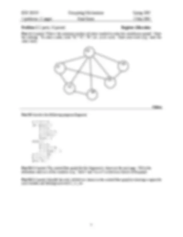Final Exam with 5 Problems - Mechanisms Computing System | ECE 3035 ...