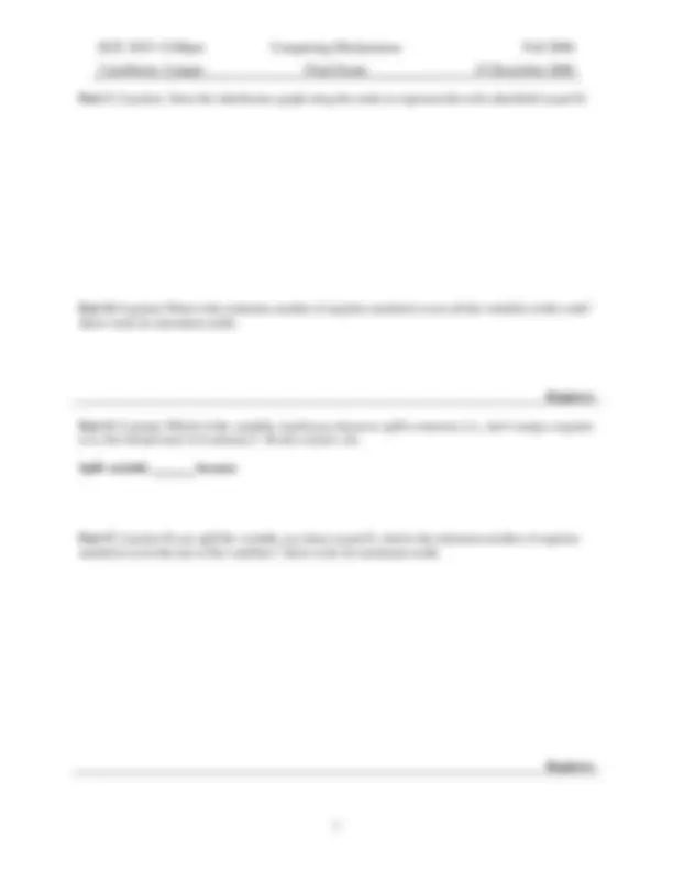 Computing Mechanisms Exam Fall 2006 Exams Electrical And