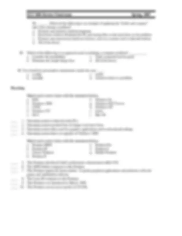 62 Questions on Introduction to PC Maintenance - Final Exam | EET 1001 ...