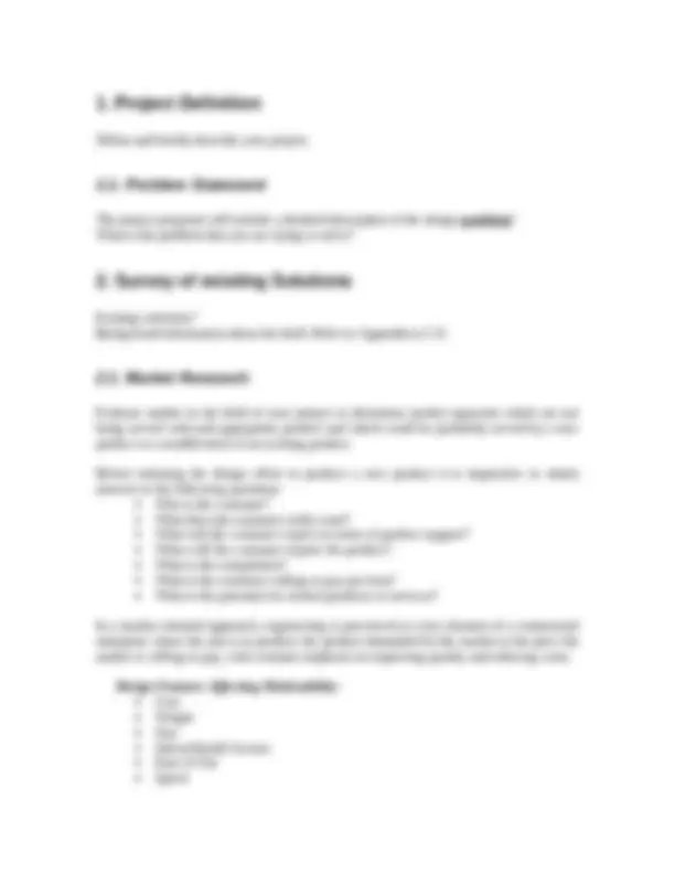 Project Title: Project Proposal - Spring 2009 | CPE 496 | Study Guides ...