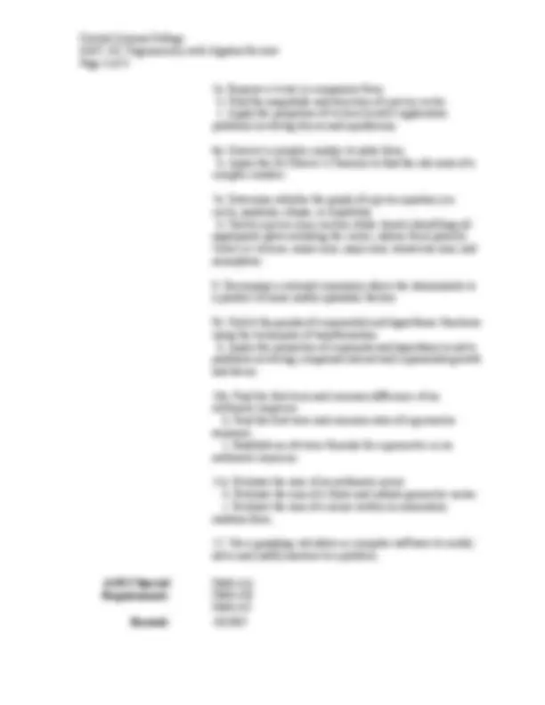 MAT 182 Trigonometry with Algebra Review Central Arizona College