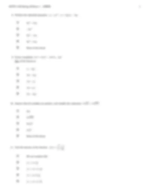 MATH 1120: College Algebra Exam 1 - Spring 09 - Prof. Nevels Nevels ...