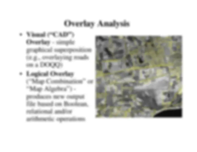 Lecture Slides on Overlay Analysis 
