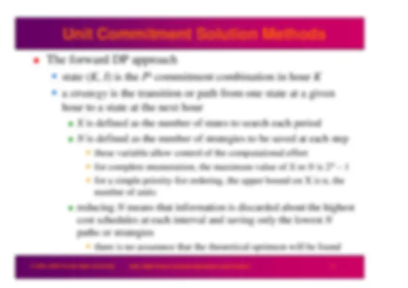 Power System Operation and Control - Unit Commitment - Lecture Slides ...