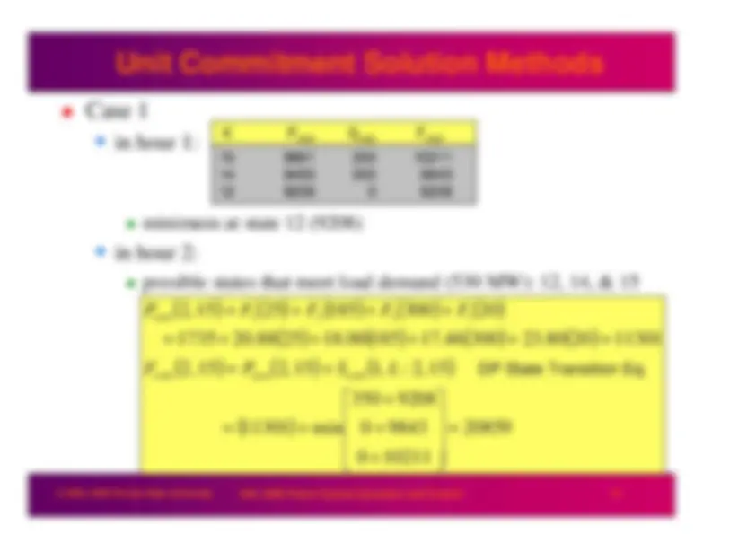 Power System Operation and Control - Unit Commitment - Lecture Slides ...