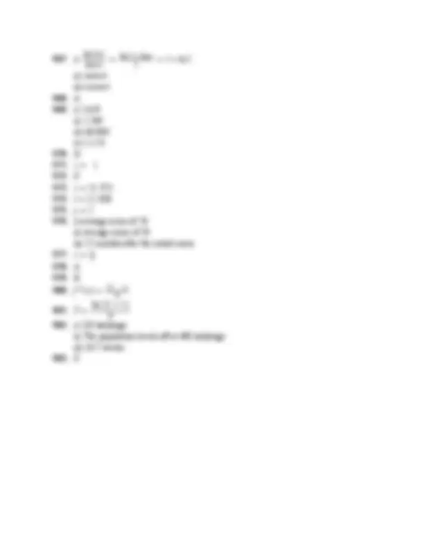 Answers Key Exam 3 - College Algebra | MATH 110 | Exams Algebra | Docsity