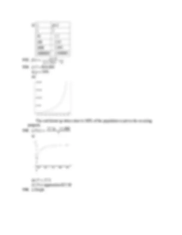 Answers Key Exam 3 - College Algebra | MATH 110 | Exams Algebra | Docsity
