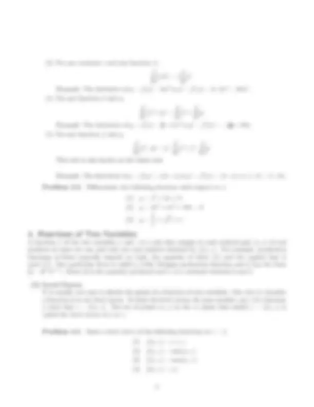 Econ 301 Intermediate Microeconomics: Mathematics and Functions ...