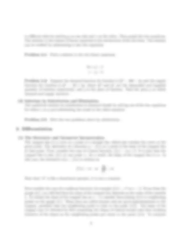 Econ 301 Intermediate Microeconomics: Mathematics and Functions ...