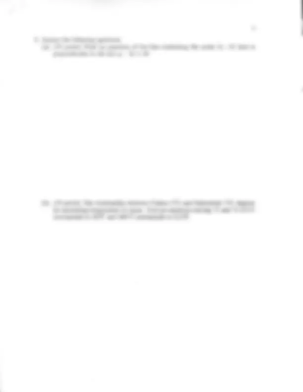 7 Problems for College Algebra - Past Test #1 | MATH 140 | Exams ...