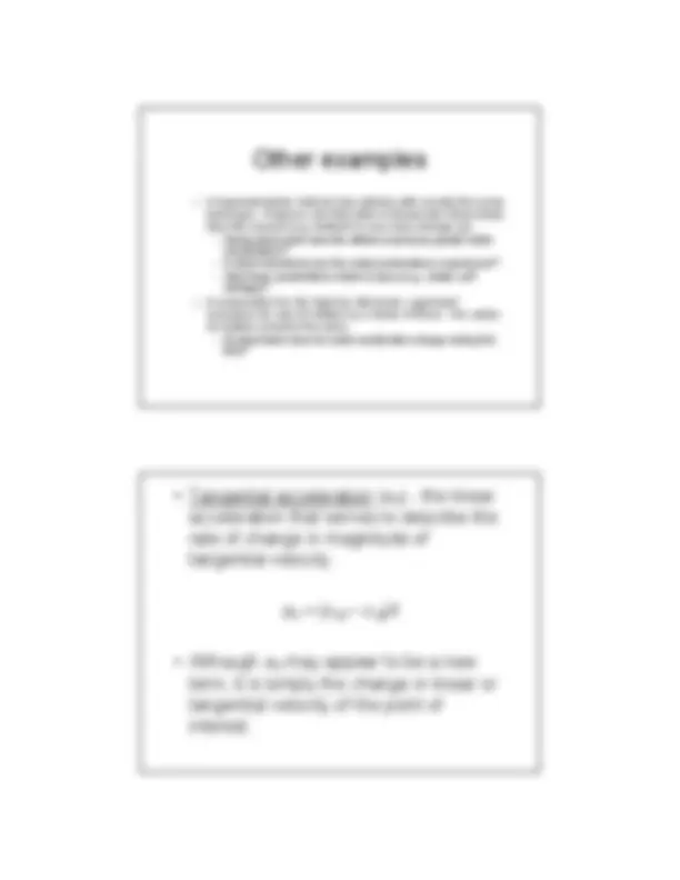 Relationships Between Linear and Angular Motion - Lecture Slides | KIN ...