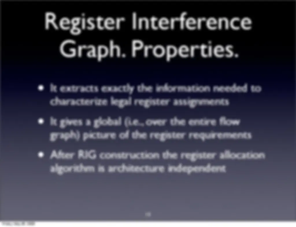 Register Allocation - Lecture Slides | ECS 142 | Study notes Computer ...