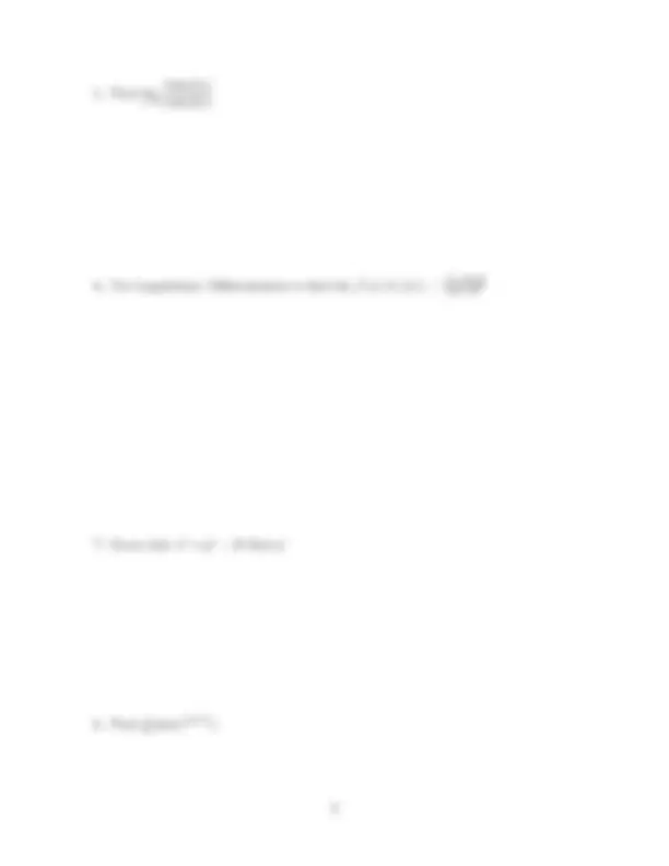 Math 251 Midterm 2 Practice Exam | Exams Calculus | Docsity