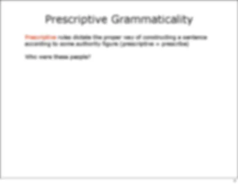 Prescriptive vs. Descriptive Grammar: Role of Wallace, Swift, and Lowth ...