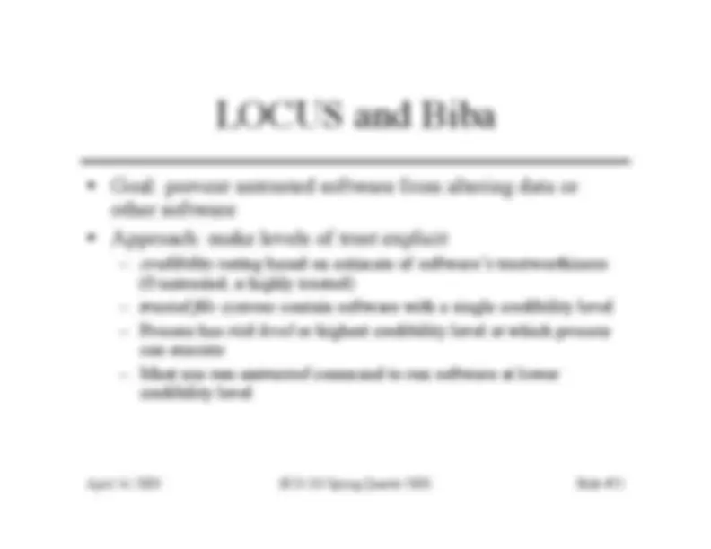 DG and UX System - Computer Security - Notes | ECS 153 | Study notes ...