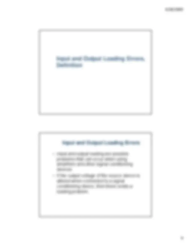 Linearity and Loading Errors in Measuring Systems: A Case Study of ...