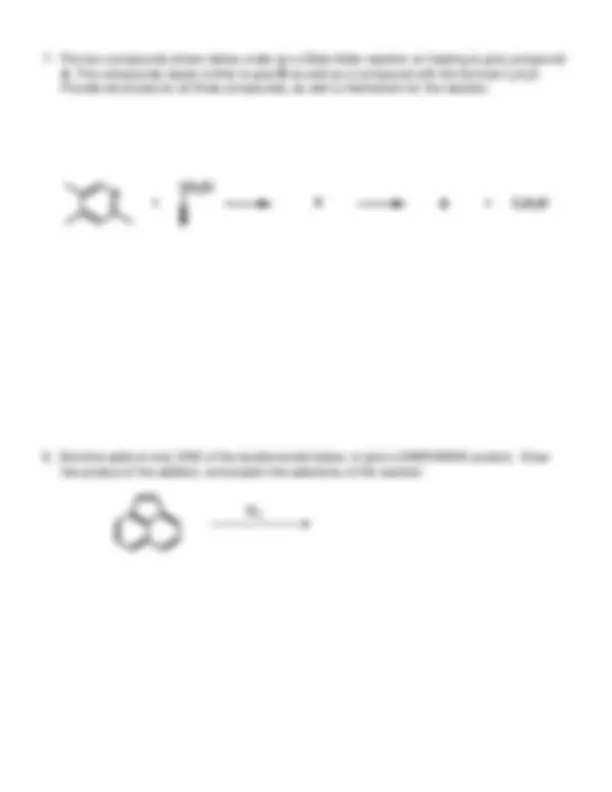 Practice Exam 2 - Organic Chemistry II | CHEM 112B | Exams Organic ...