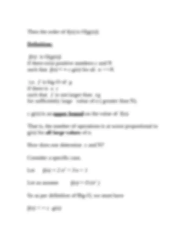 Computing Complexity of Algorithms - Lecture Notes | COP 3502 | Study ...